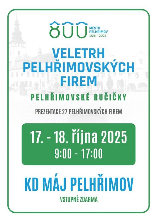 Veletrh pelhřimovských firem „Pelhřimovské ručičky“